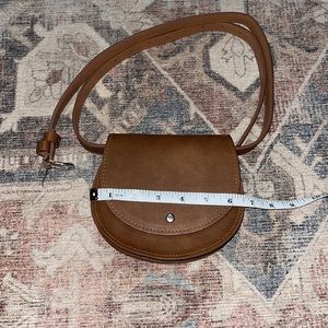 Brown leather belt bag NWOT